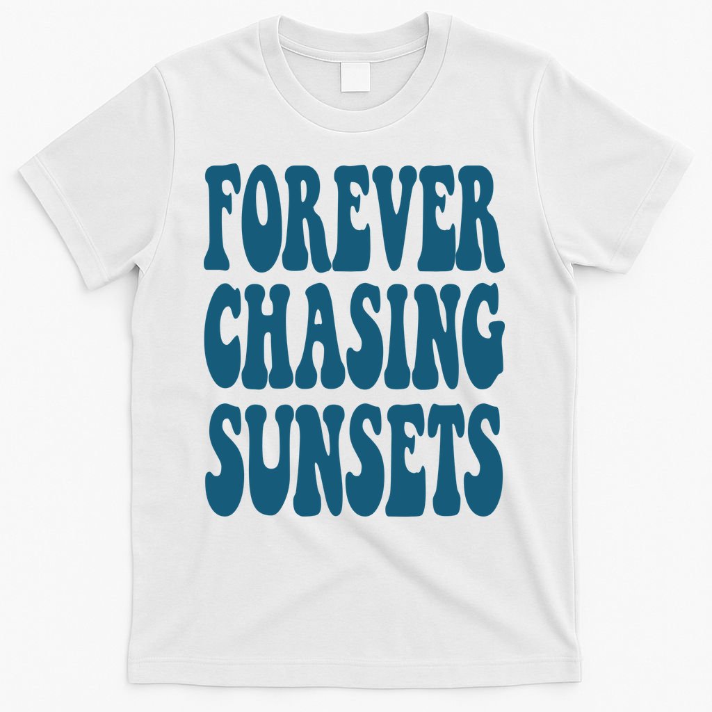 Forever Chasing Sunsets Retro Summer T-Shirt
