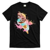 Fun Colorful Summer Time Chocolate Ice Cream T-Shirt