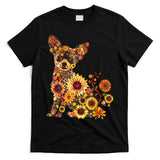 Floral Chihuahua Sunflower Mama Cute Mom Mother's Day  T-Shirt