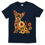 Floral Chihuahua Sunflower Mama Cute Mom Mother's Day  T-Shirt