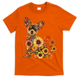 Floral Chihuahua Sunflower Mama Cute Mom Mother's Day  T-Shirt
