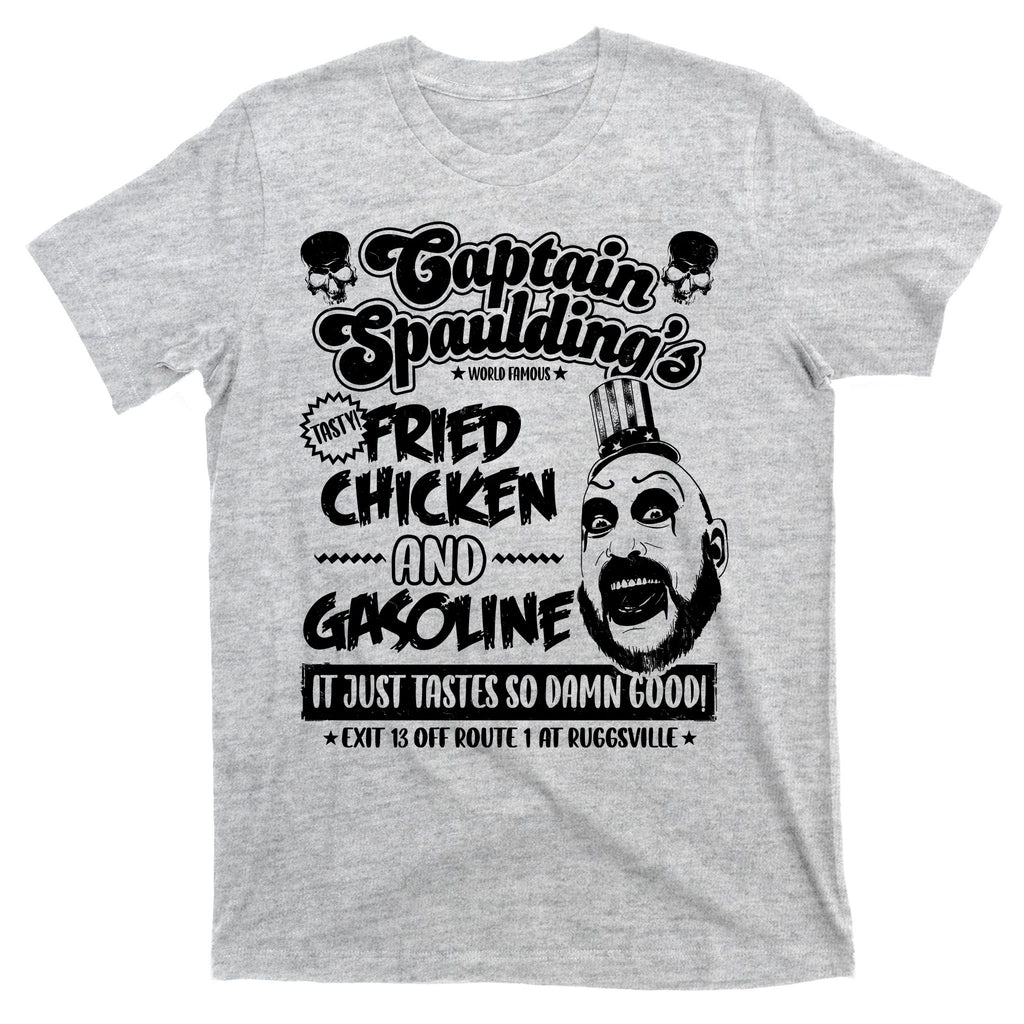Funny Captain Spaulding's Fried Chicken And Gasoline T-Shirt
