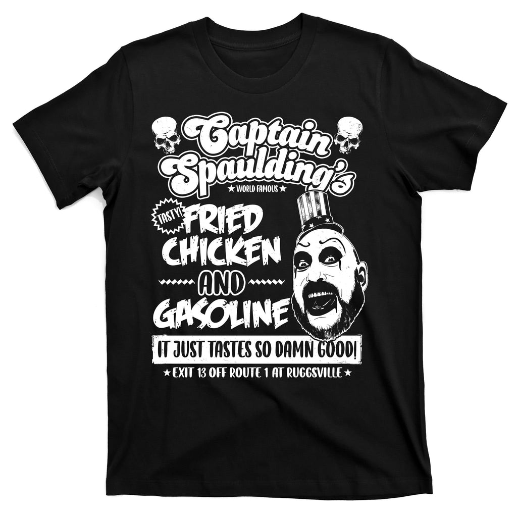 Funny Captain Spaulding's Fried Chicken And Gasoline T-Shirt