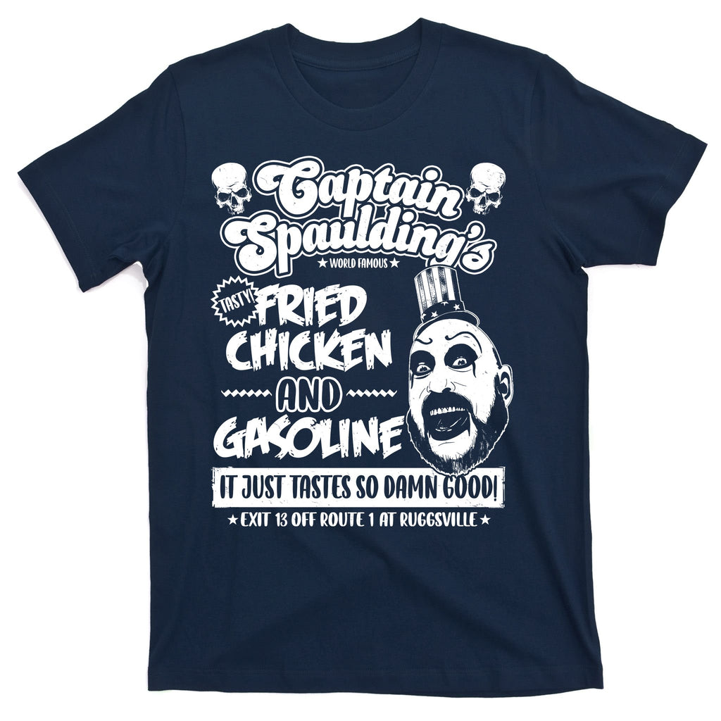 Funny Captain Spaulding's Fried Chicken And Gasoline T-Shirt