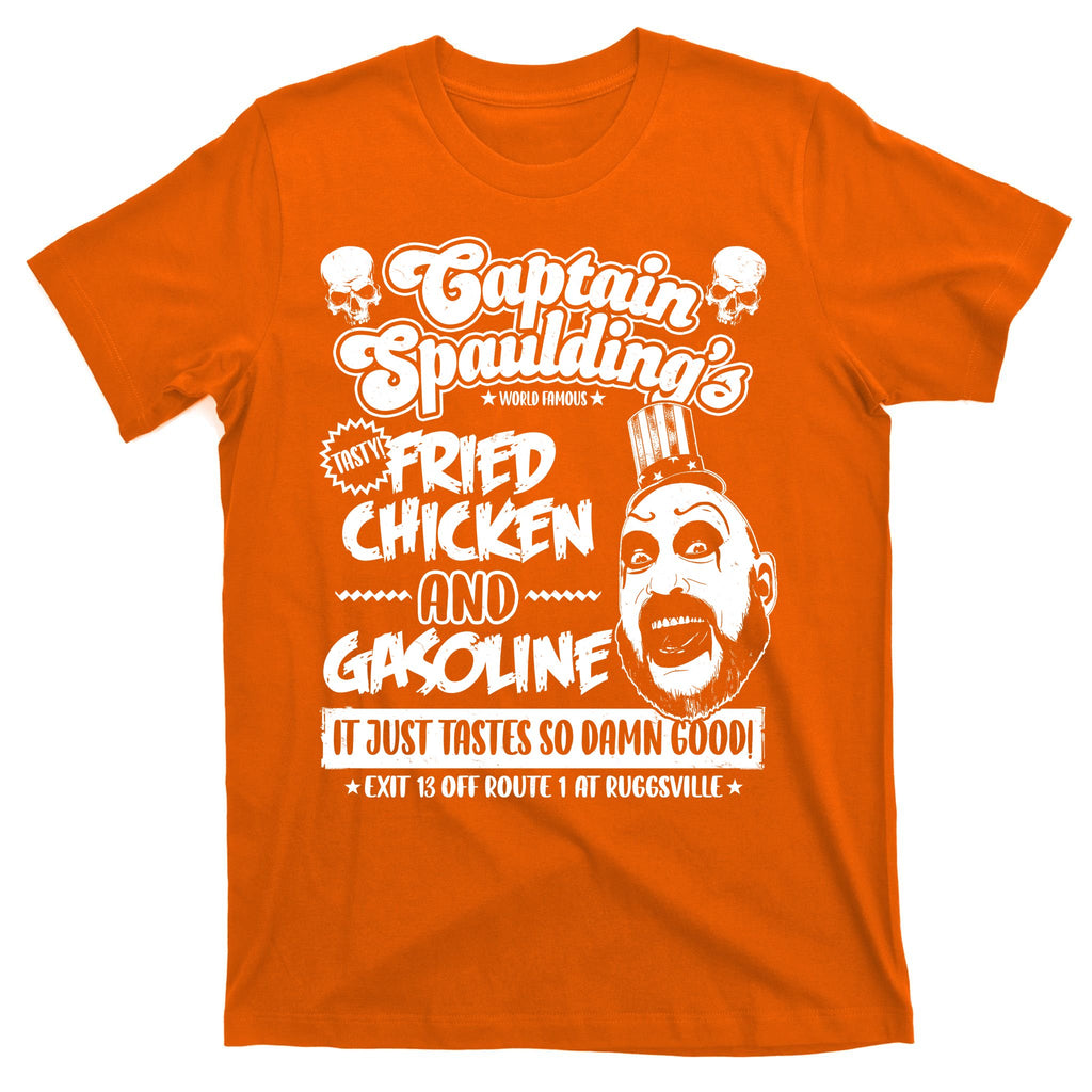 Funny Captain Spaulding's Fried Chicken And Gasoline T-Shirt