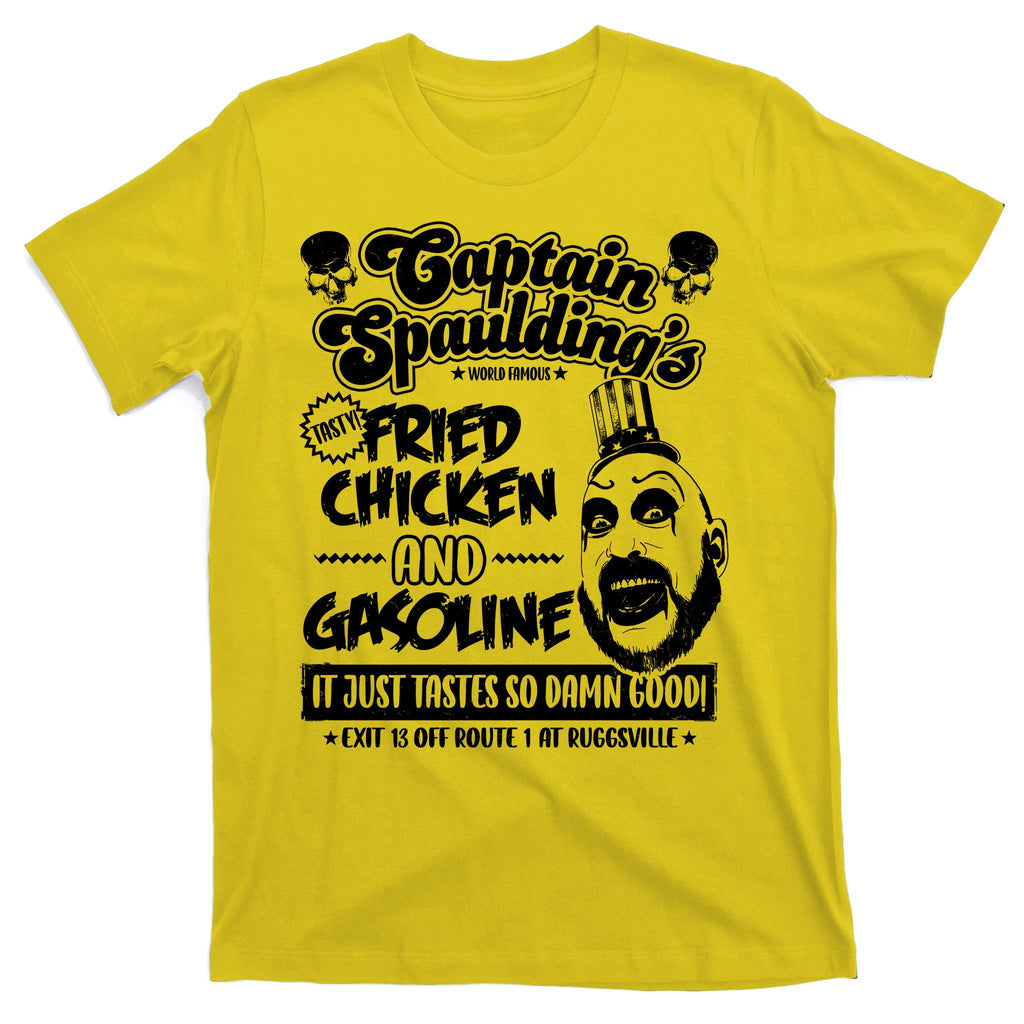 Funny Captain Spaulding's Fried Chicken And Gasoline T-Shirt