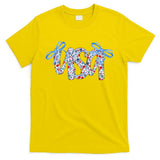Floral Coquette USA America 4th Of July Independence Day T-Shirt