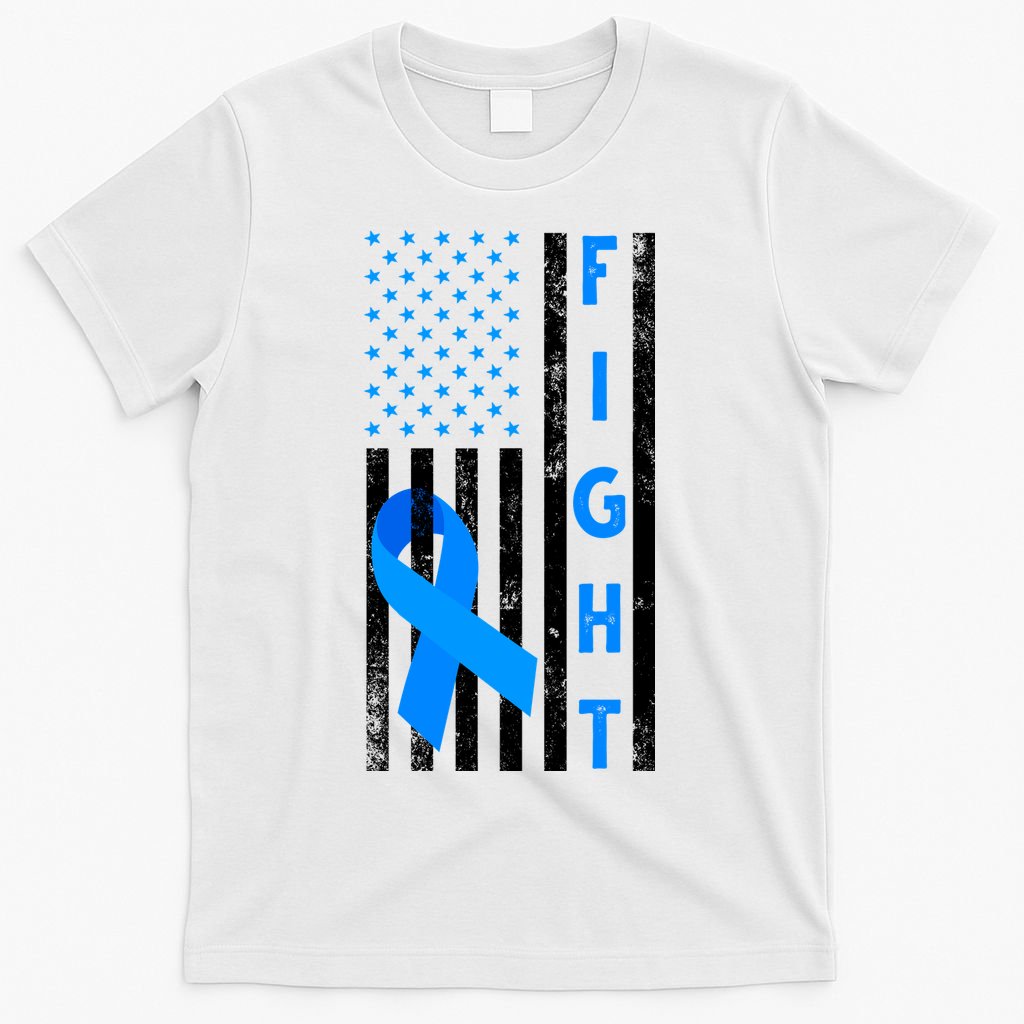 Fight Diabetes Awareness USA Flag T-Shirt