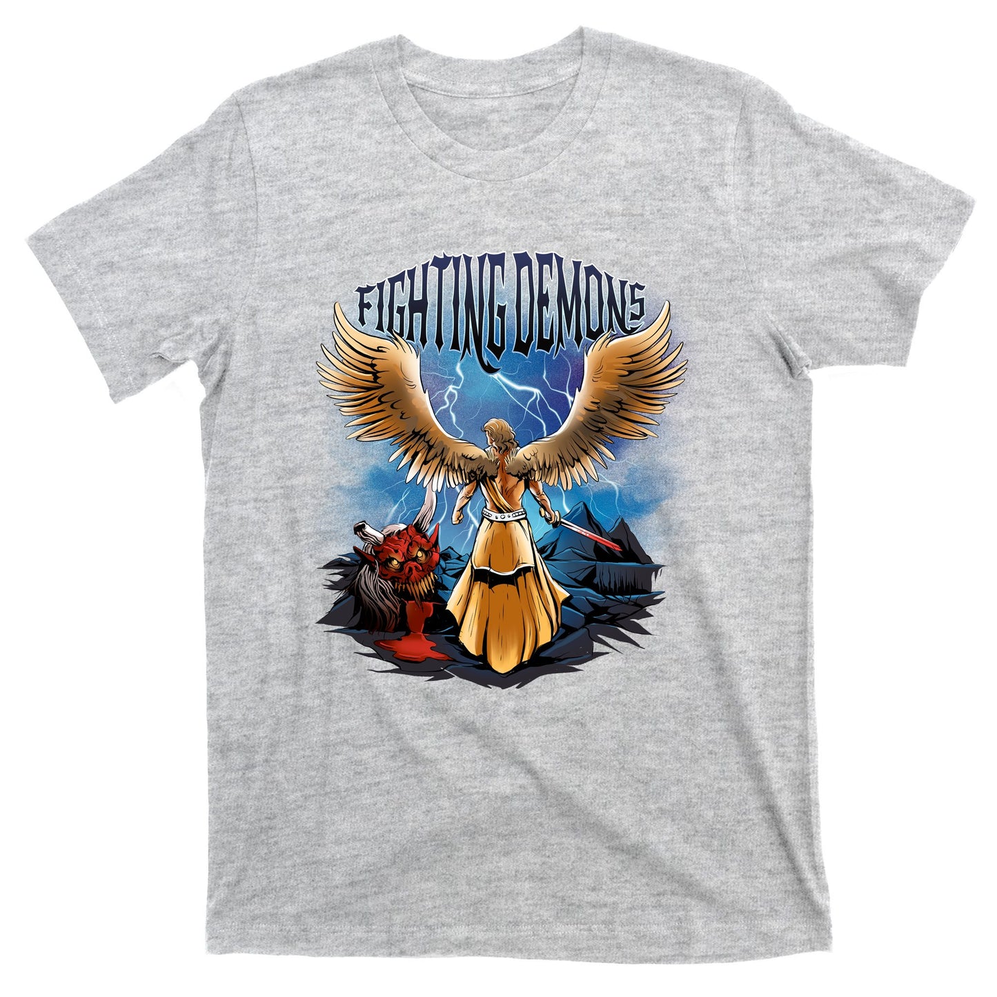 Fighting Demons Angel In Action T-Shirt