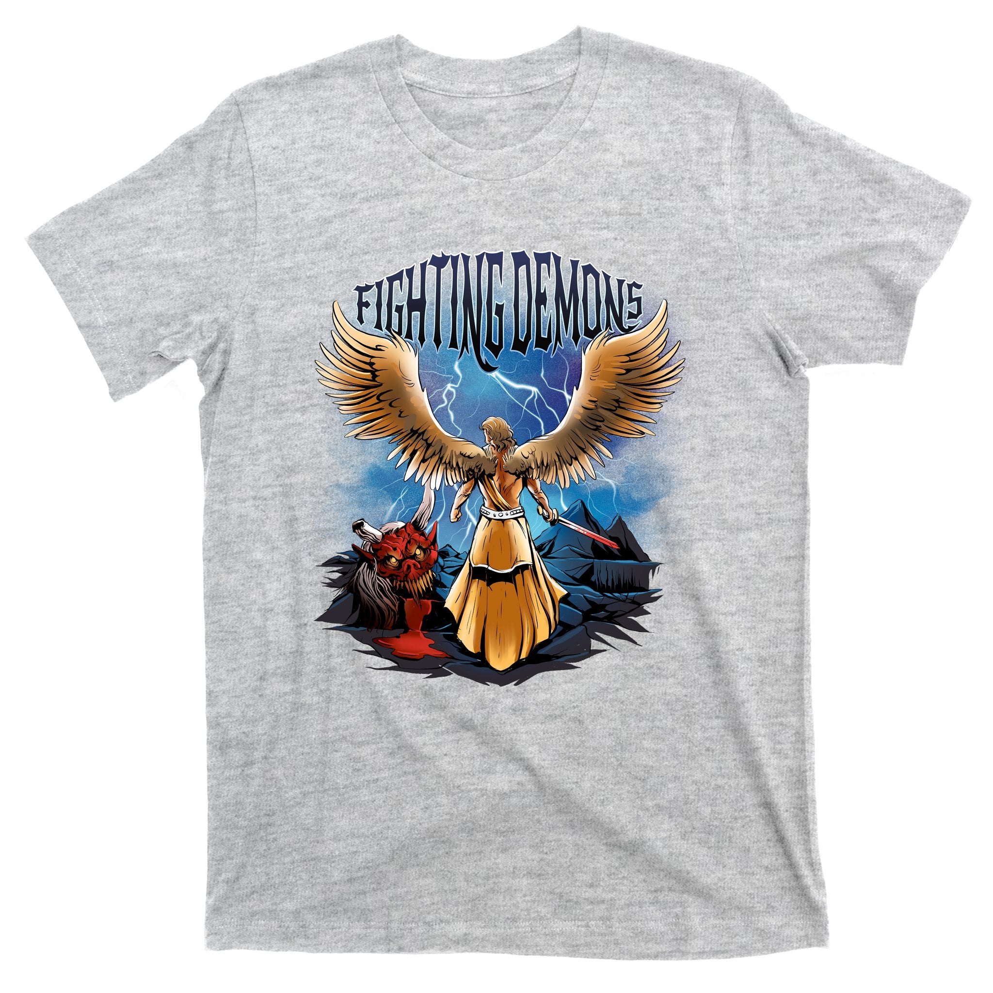 Fighting Demons Angel In Action T-Shirt