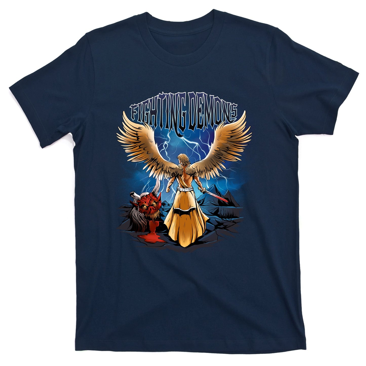 Fighting Demons Angel In Action T-Shirt