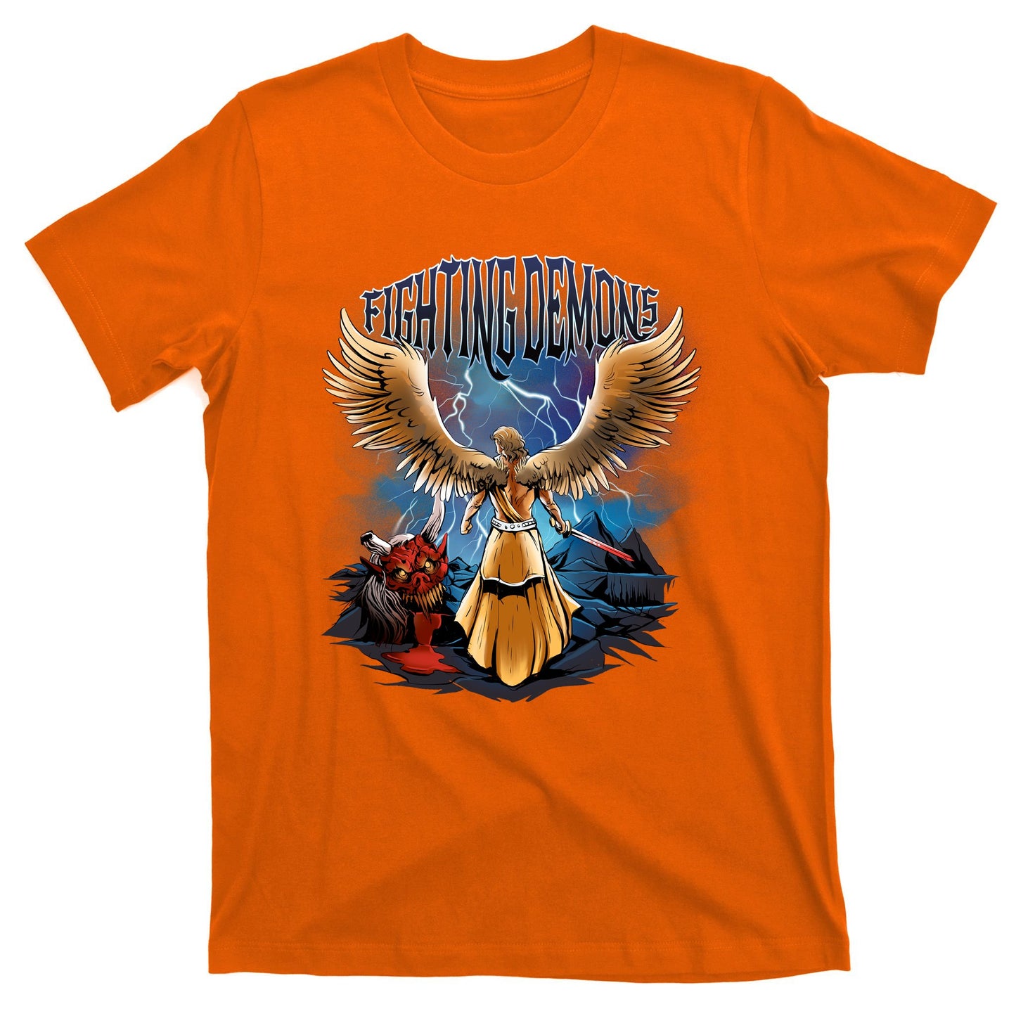 Fighting Demons Angel In Action T-Shirt