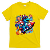 Funny Dinosaur Firecracker 4th Of July Patriotic Dino T-Shirt