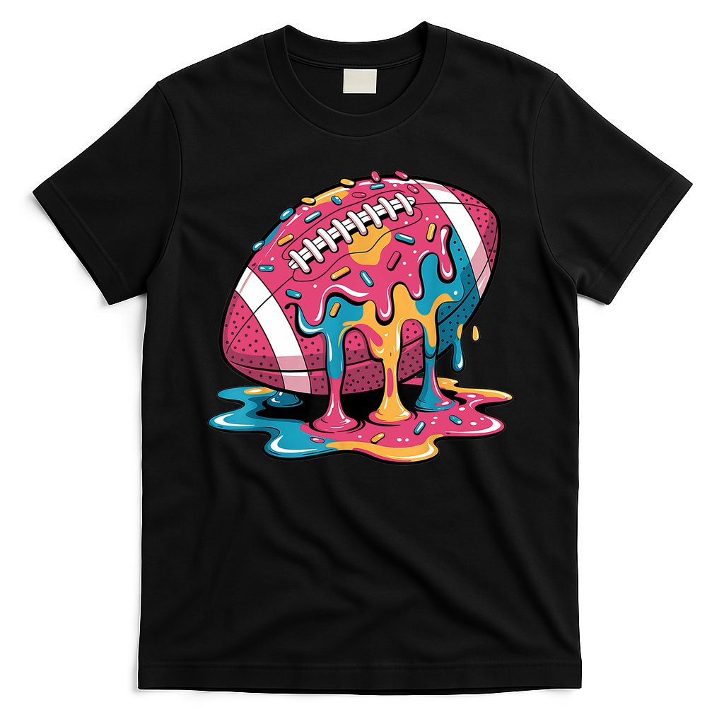 Football Drip For Lineman WR QB RB Ice Cream Sprinkles T-Shirt