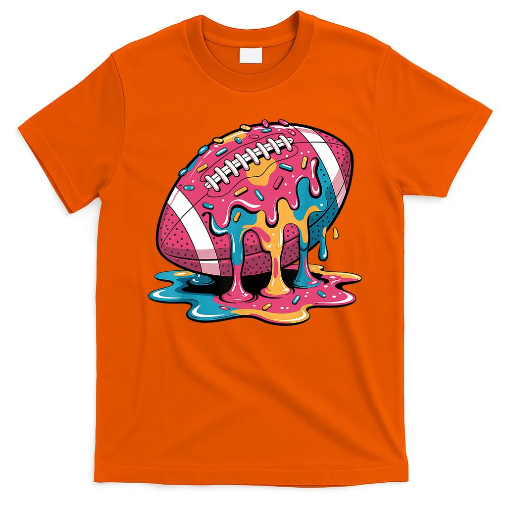 Football Drip For Lineman WR QB RB Ice Cream Sprinkles T-Shirt