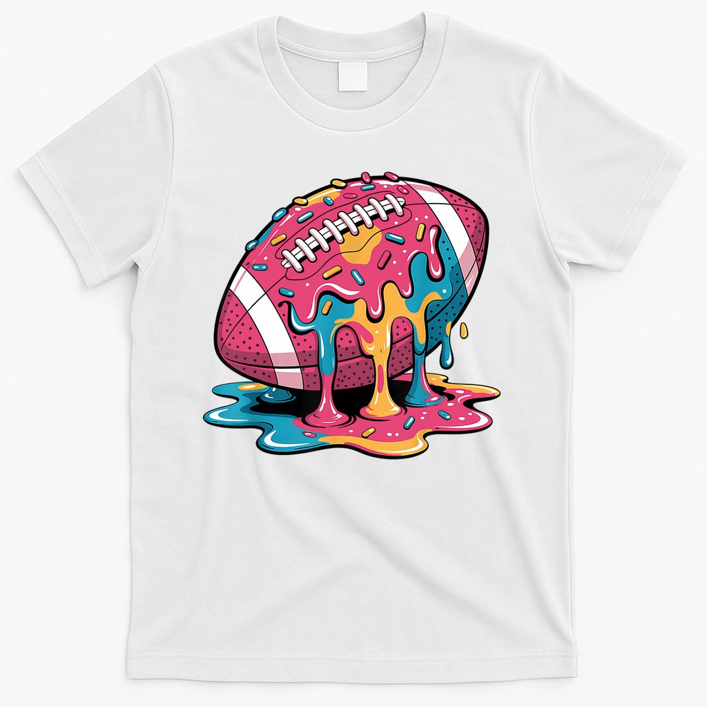 Football Drip For Lineman WR QB RB Ice Cream Sprinkles T-Shirt