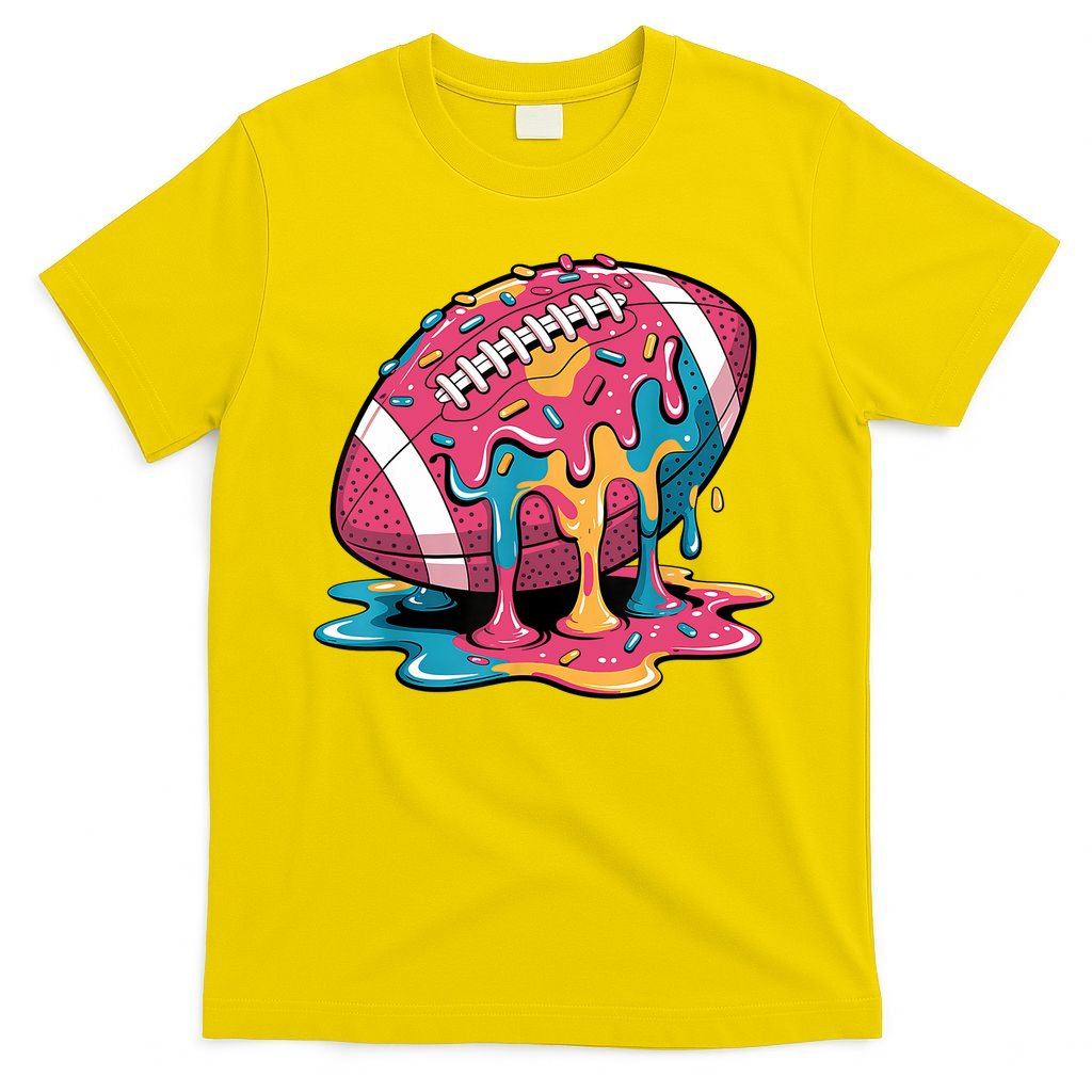 Football Drip For Lineman WR QB RB Ice Cream Sprinkles T-Shirt