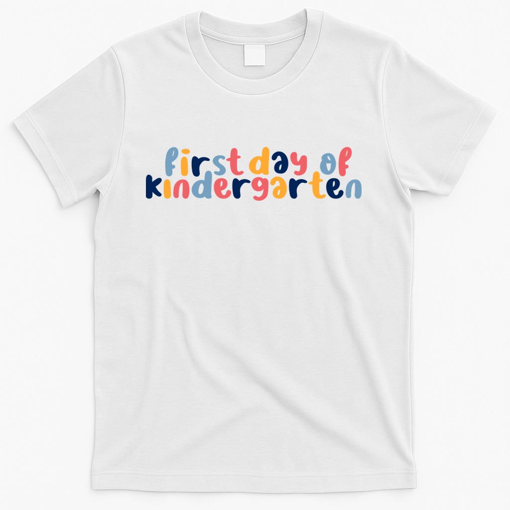 First Day Of Kindergarten Colorful Cute T-Shirt
