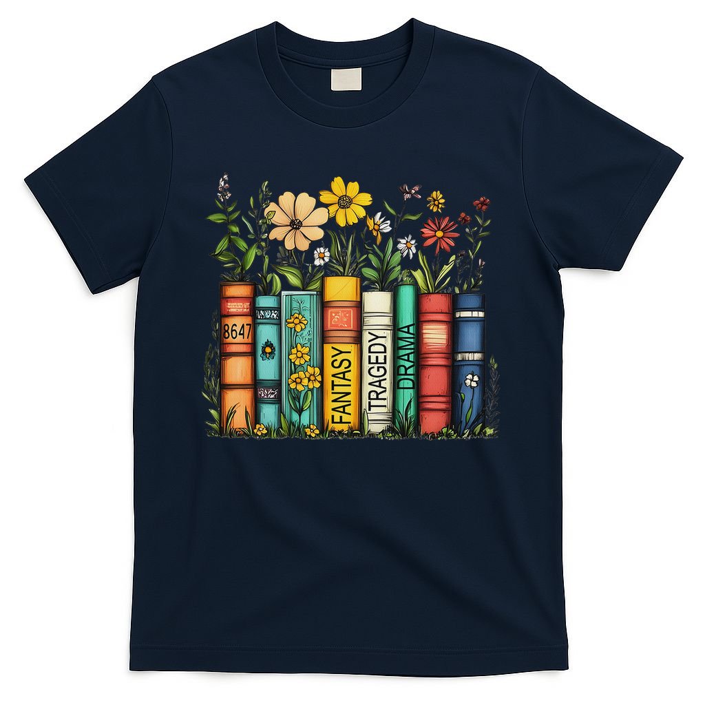 Fantasy Drama Tragedy Book Floral Subtle Anti Trump T-Shirt