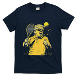 Funny Donald Trump Tennis Lovers Graphics Tennis Dad T-Shirt