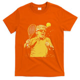 Funny Donald Trump Tennis Lovers Graphics Tennis Dad T-Shirt
