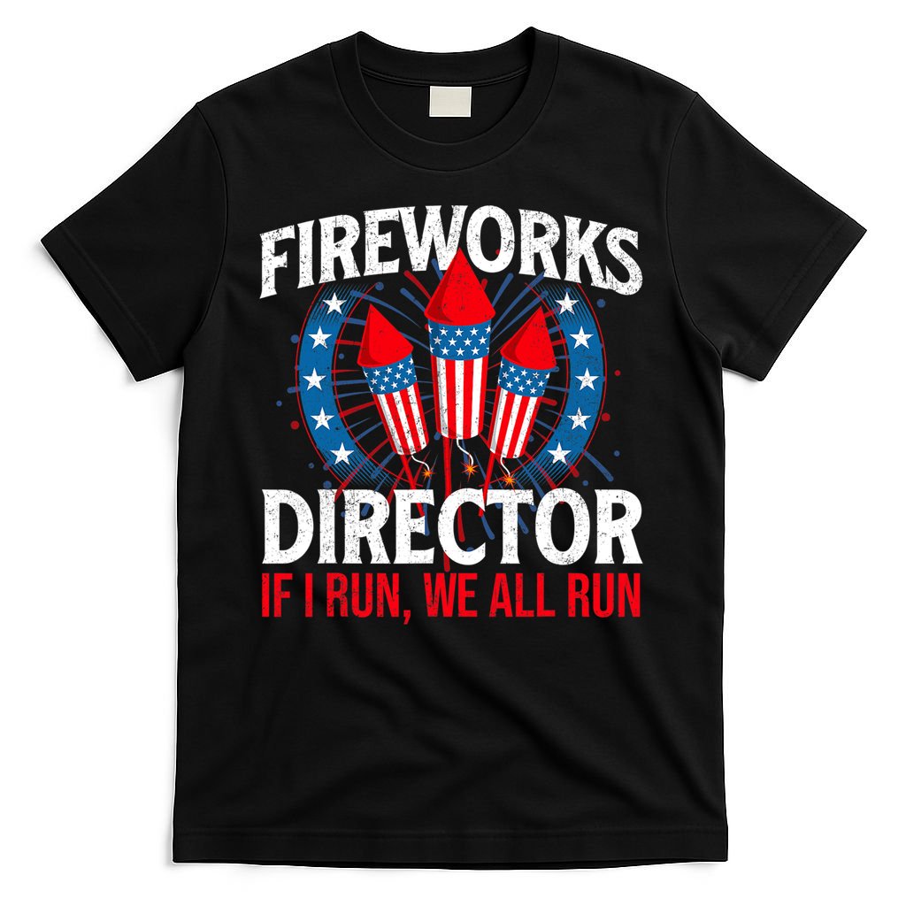 Fireworks Director USA American Flag 4th Of July Fourth T-Shirt