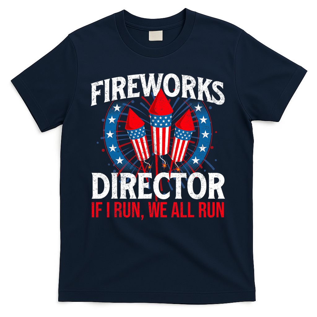 Fireworks Director USA American Flag 4th Of July Fourth T-Shirt