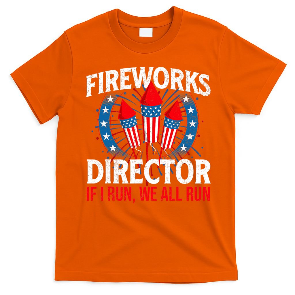 Fireworks Director USA American Flag 4th Of July Fourth T-Shirt