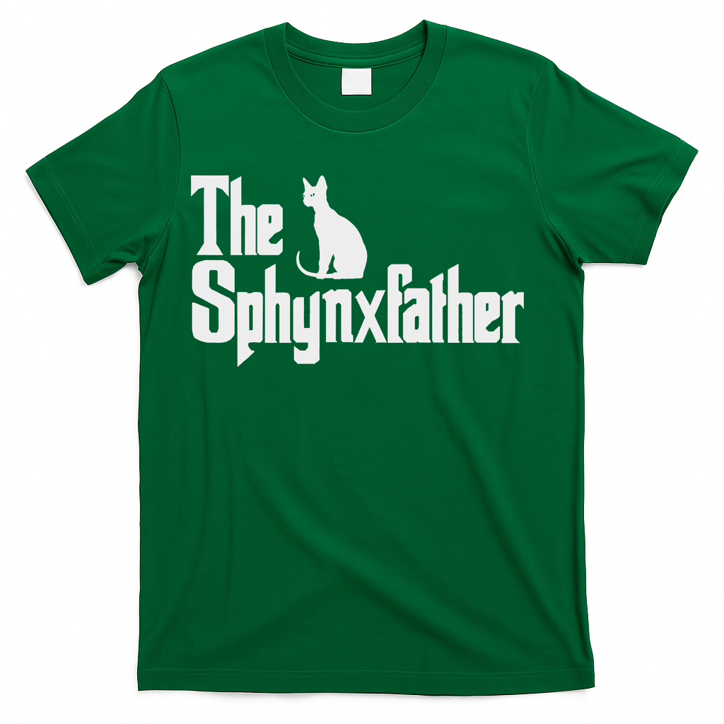The Sphynxfather Funny Cat Dad Sphynx Lover Gifts T-Shirt