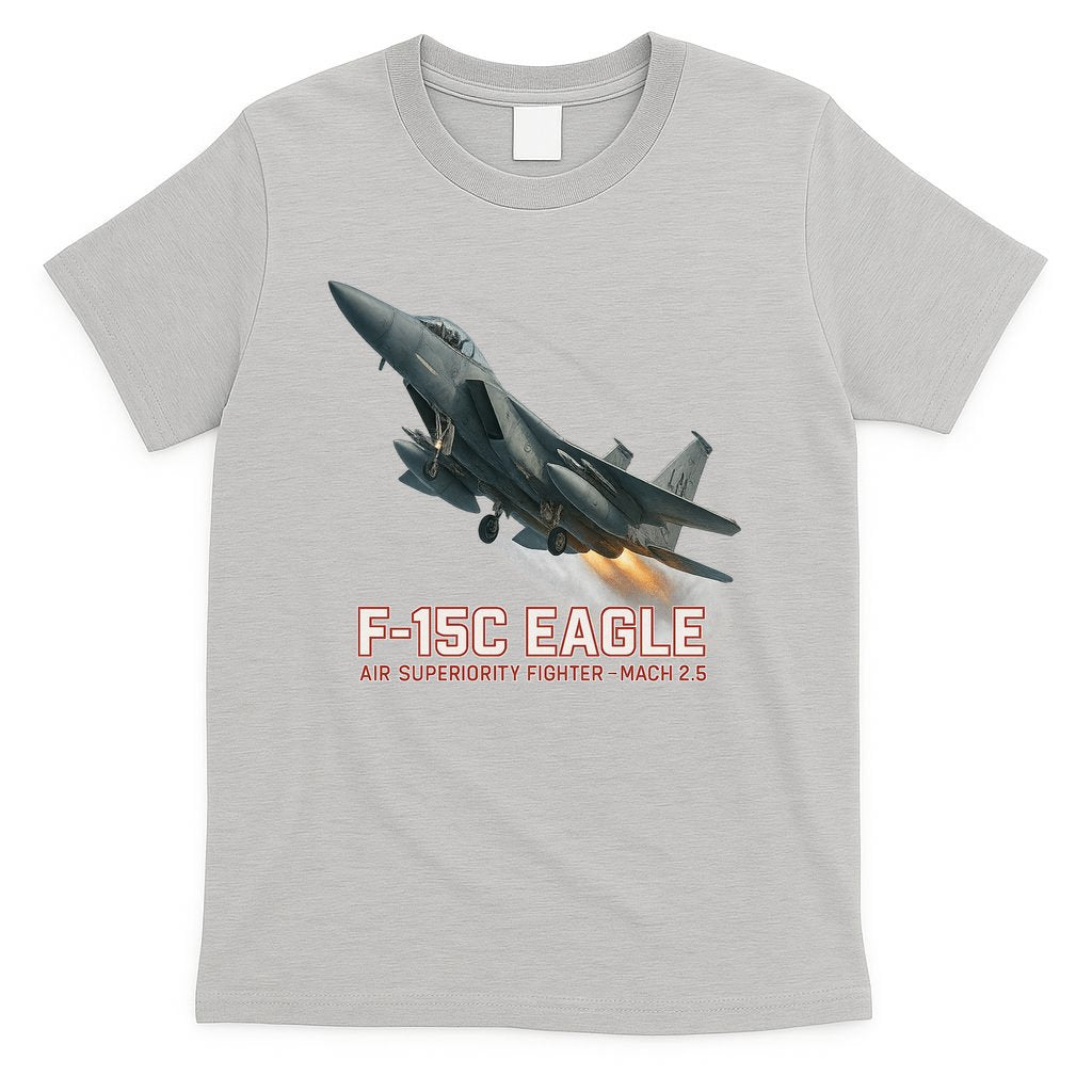 F-15C Eagle Poster – High-Speed Air Superiority Jet Design T-Shirt