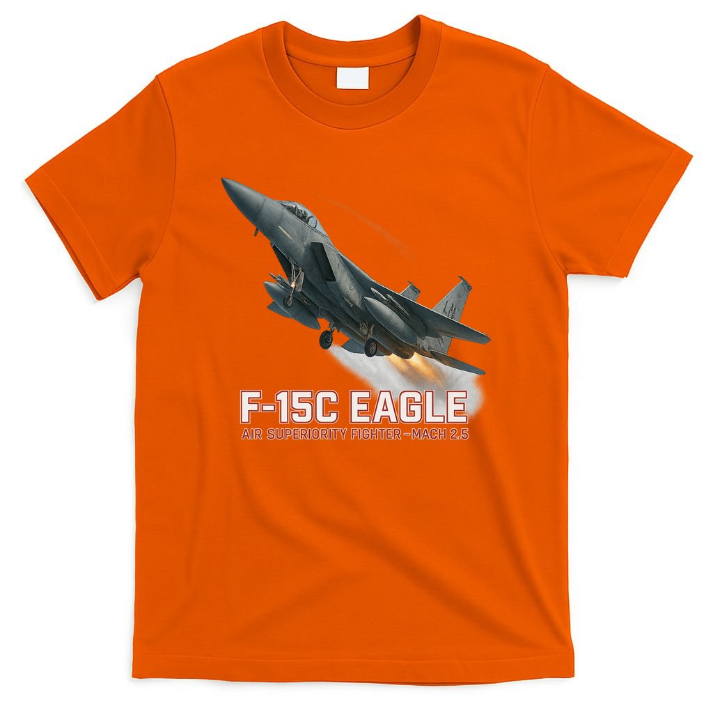 F-15C Eagle Poster – High-Speed Air Superiority Jet Design T-Shirt