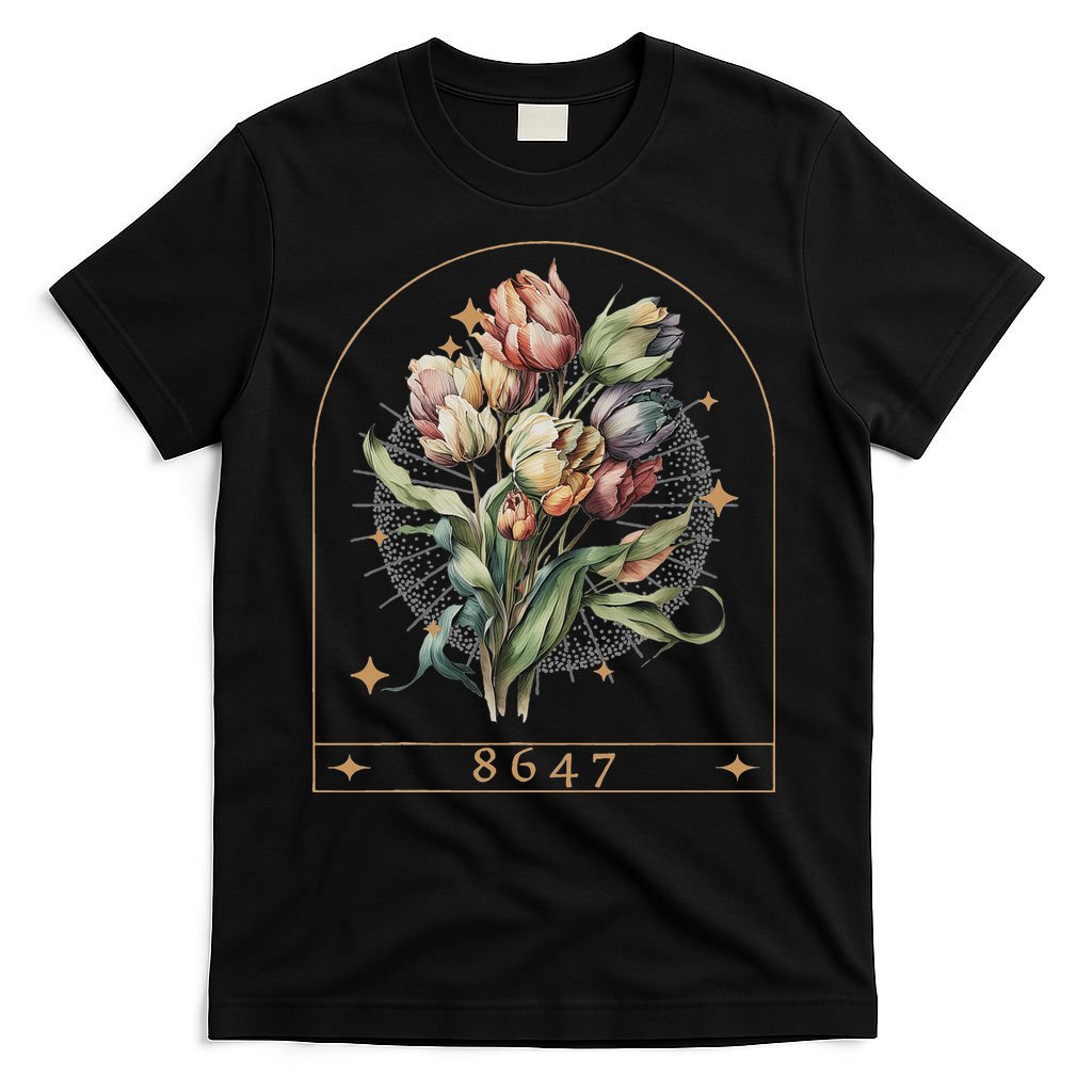 Floral Feminist 8647 Anti Trump Human Right T-Shirt