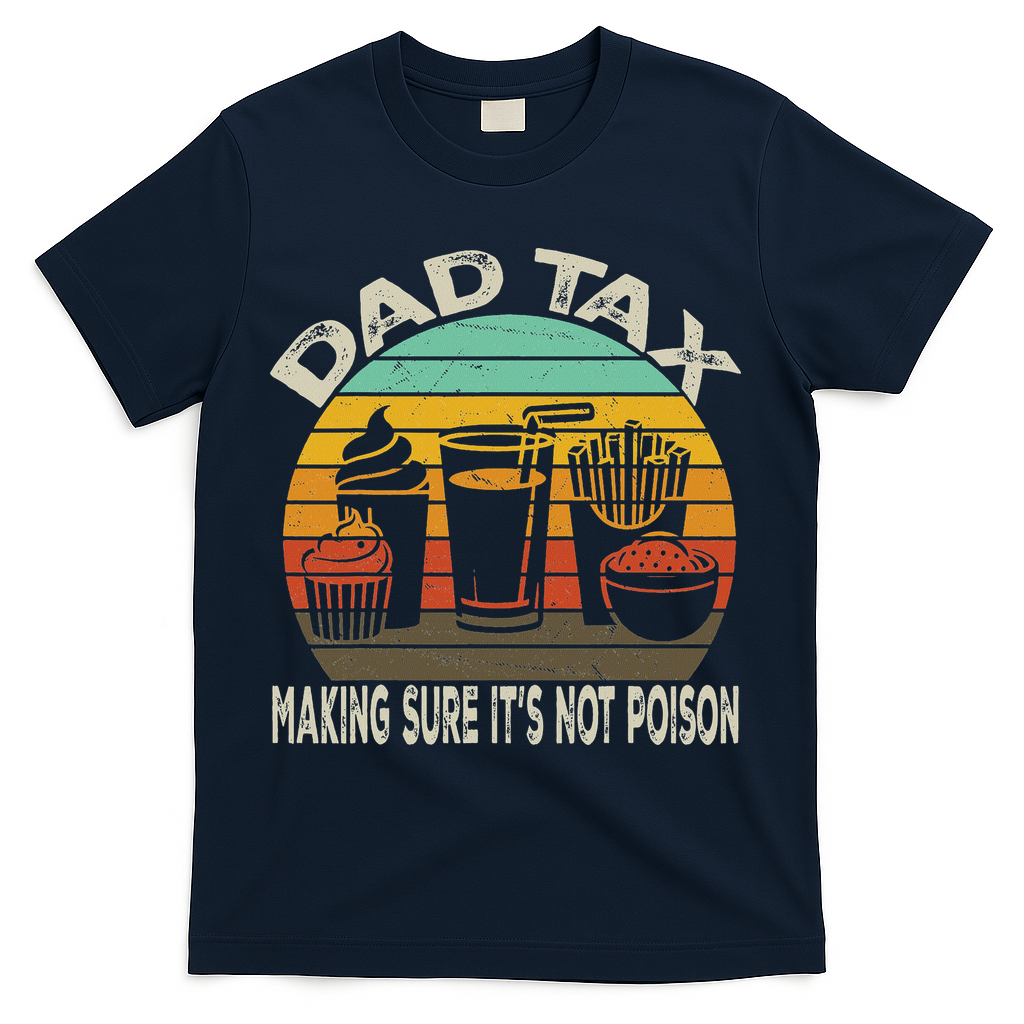 Retro Husband Vintage Fathers Day Joke For Funny Dad Tax T-Shirt