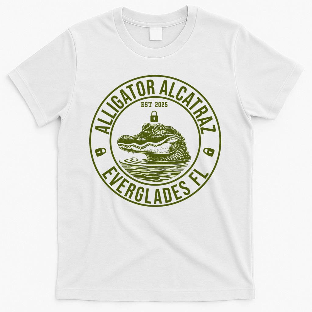 Funny Florida Everglades FL Meme Alligator Alcatraz T-Shirt