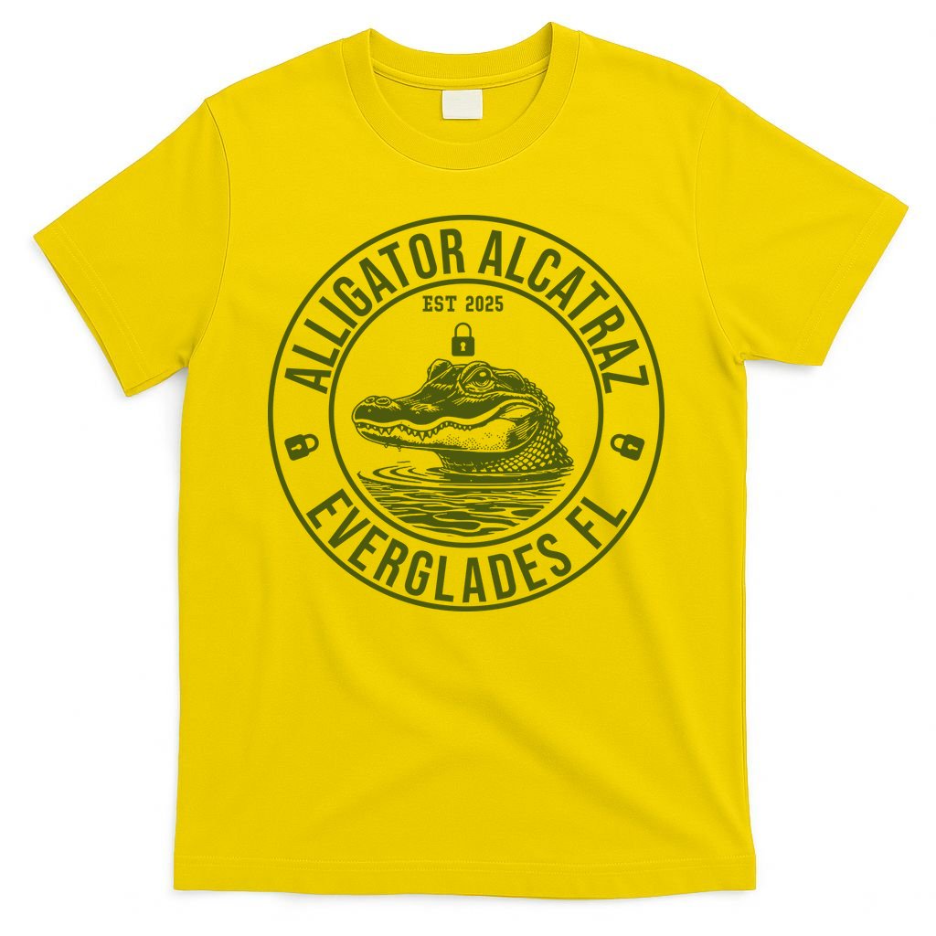 Funny Florida Everglades FL Meme Alligator Alcatraz T-Shirt