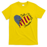 Faith Family Freedom USA Heart T-Shirt