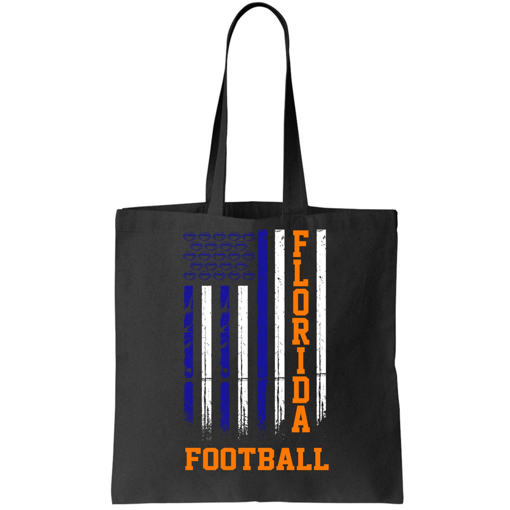 Florida Football Fan American Flag Tote Bag