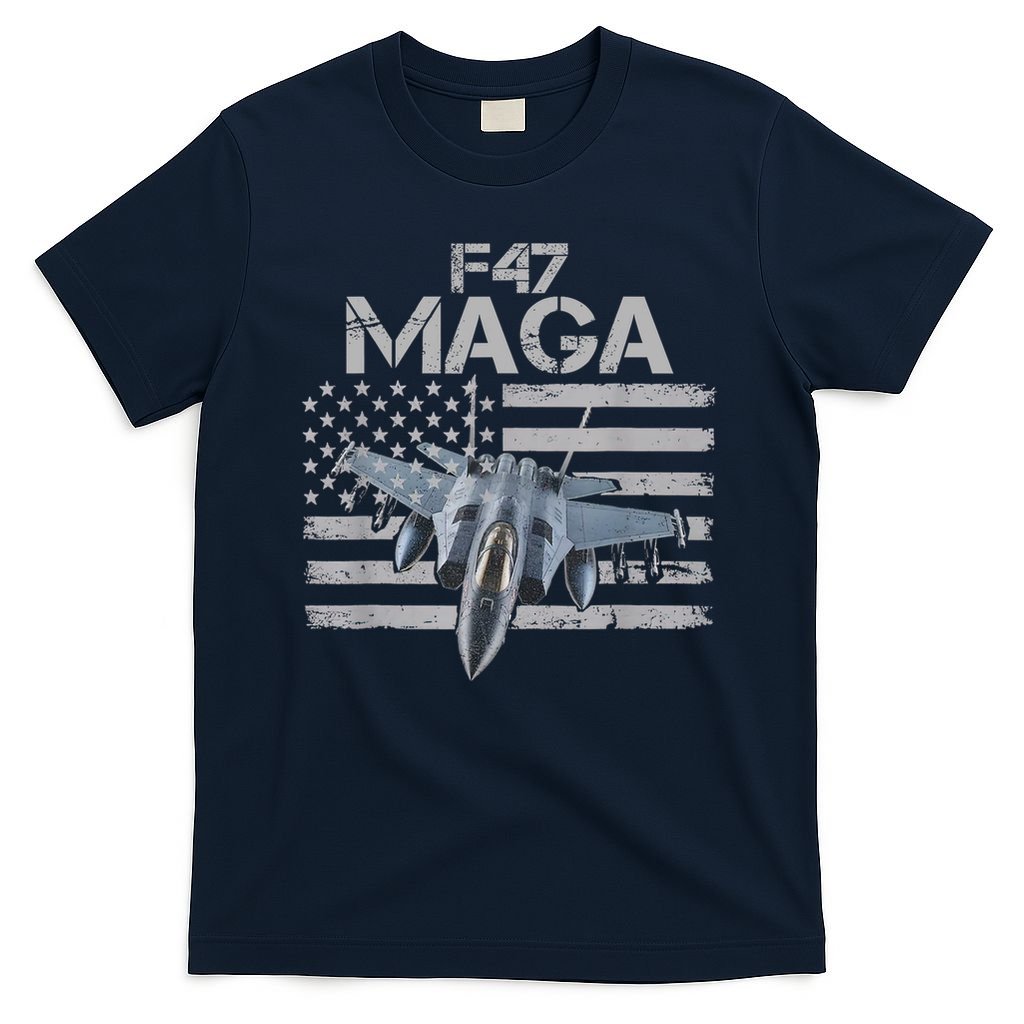 F47 Fighter Jet Trump Funny F 47 Aircraft 4th July Men Women T-Shirt