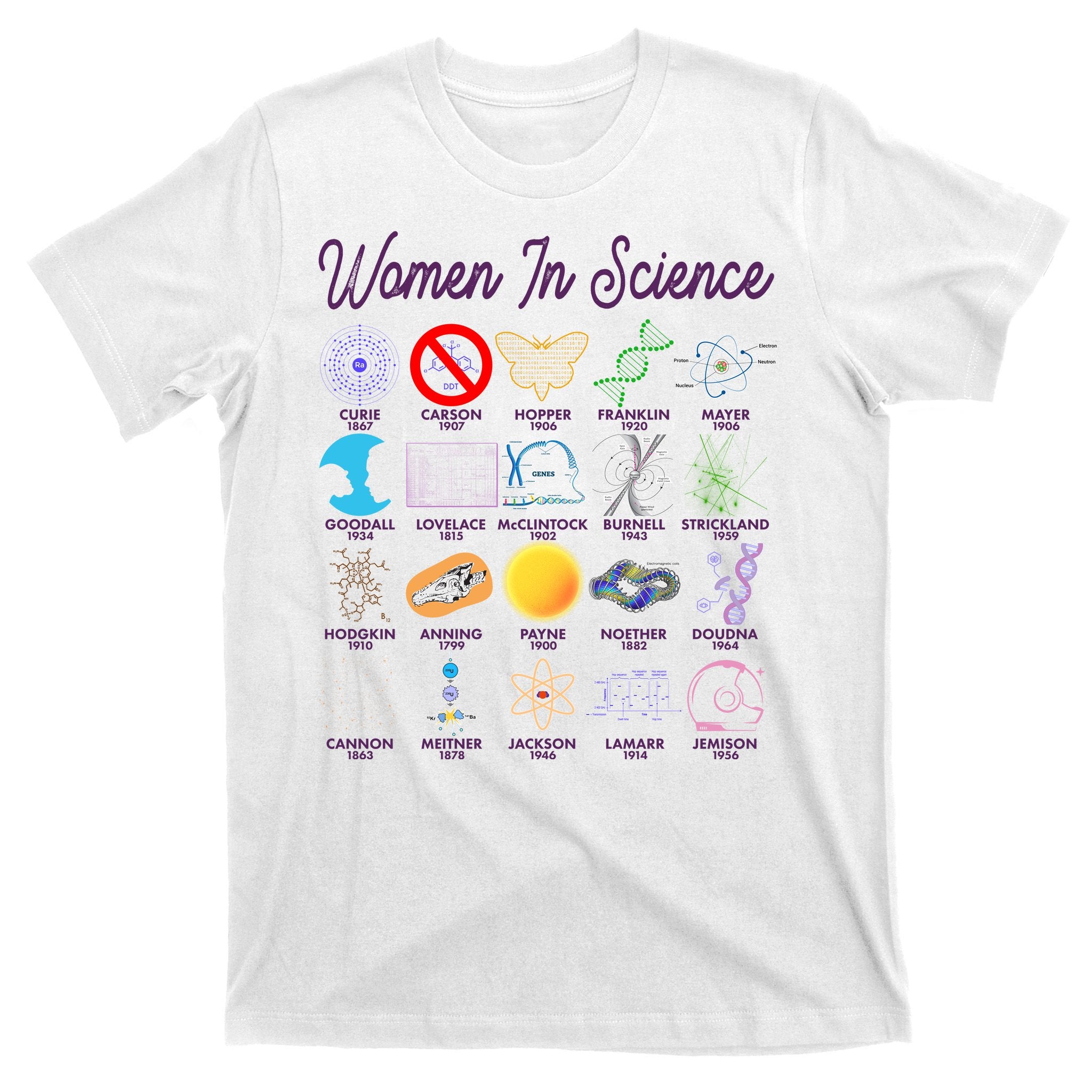 Famous Females Of Science T-Shirt