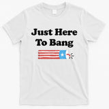 Funny Fourth Of July 4th Of July I'm Just Here To Bang T-Shirt