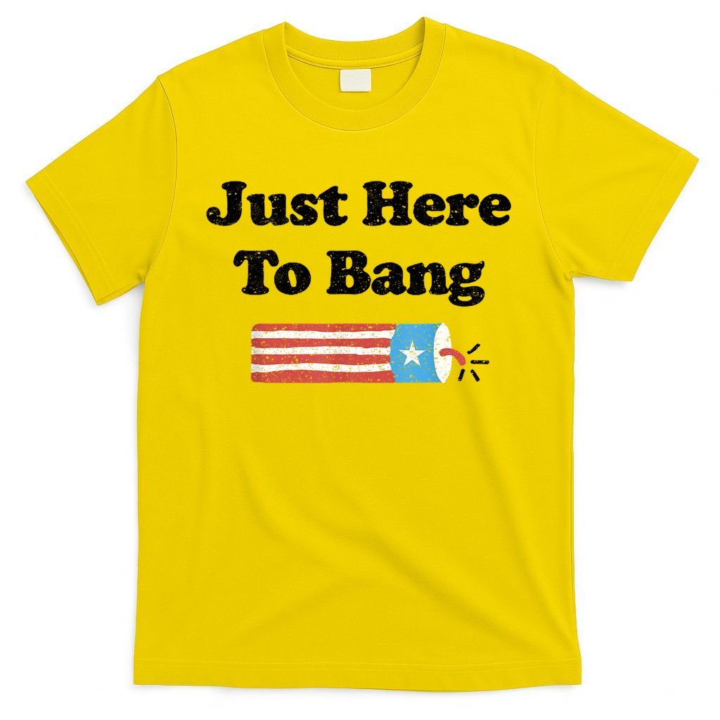 Funny Fourth Of July 4th Of July I'm Just Here To Bang T-Shirt