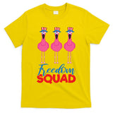 Flamingo Freedom Squad Matching 4th Of July Usa Team Gift T-Shirt