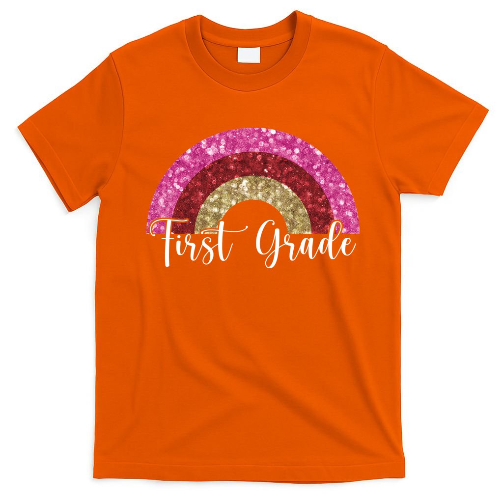 First Grade Cute Rainbow Back To School T-Shirt