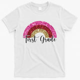 First Grade Cute Rainbow Back To School T-Shirt