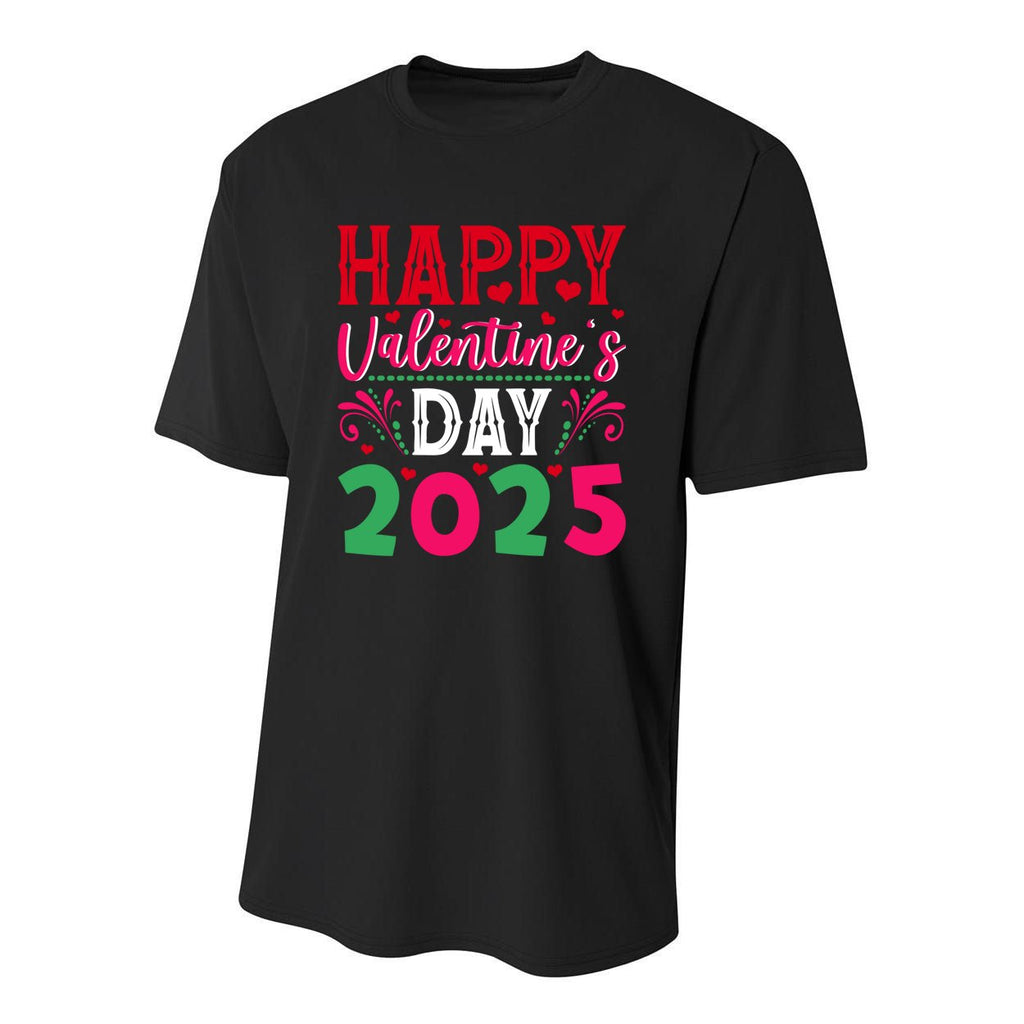 Funny Gift Happy Valentines Day Heart Love Valentine Youth Performance Sprint T-Shirt