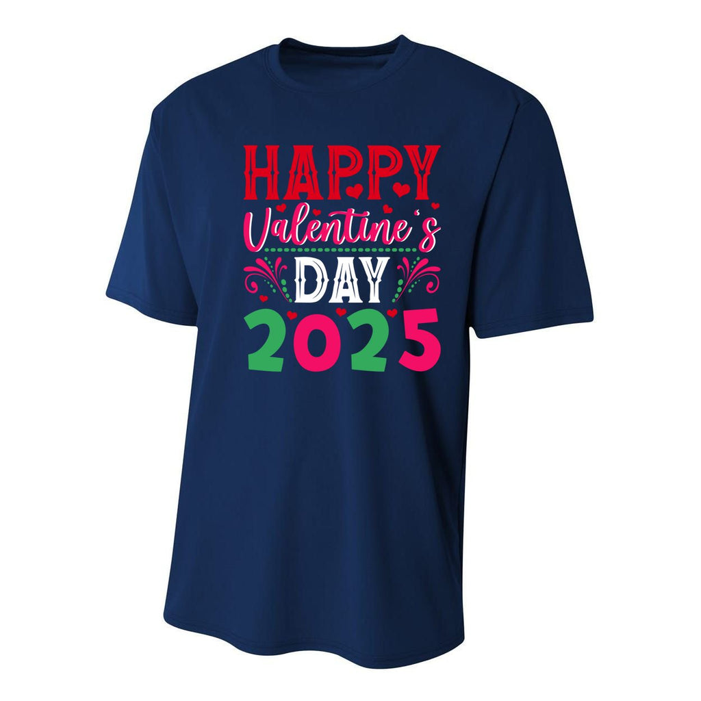 Funny Gift Happy Valentines Day Heart Love Valentine Youth Performance Sprint T-Shirt