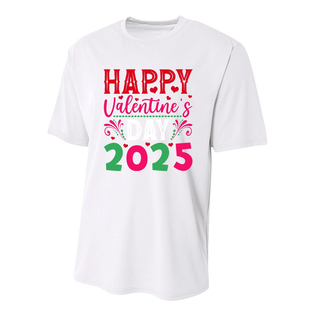 Funny Gift Happy Valentines Day Heart Love Valentine Youth Performance Sprint T-Shirt