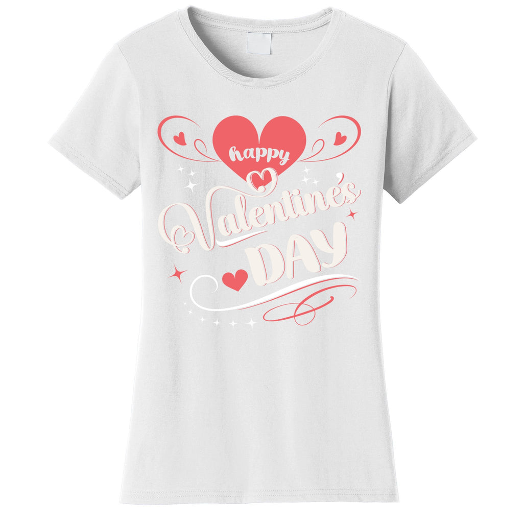 Funny Gift Happy Valentines Day Heart Love Valentine Women's T-Shirt