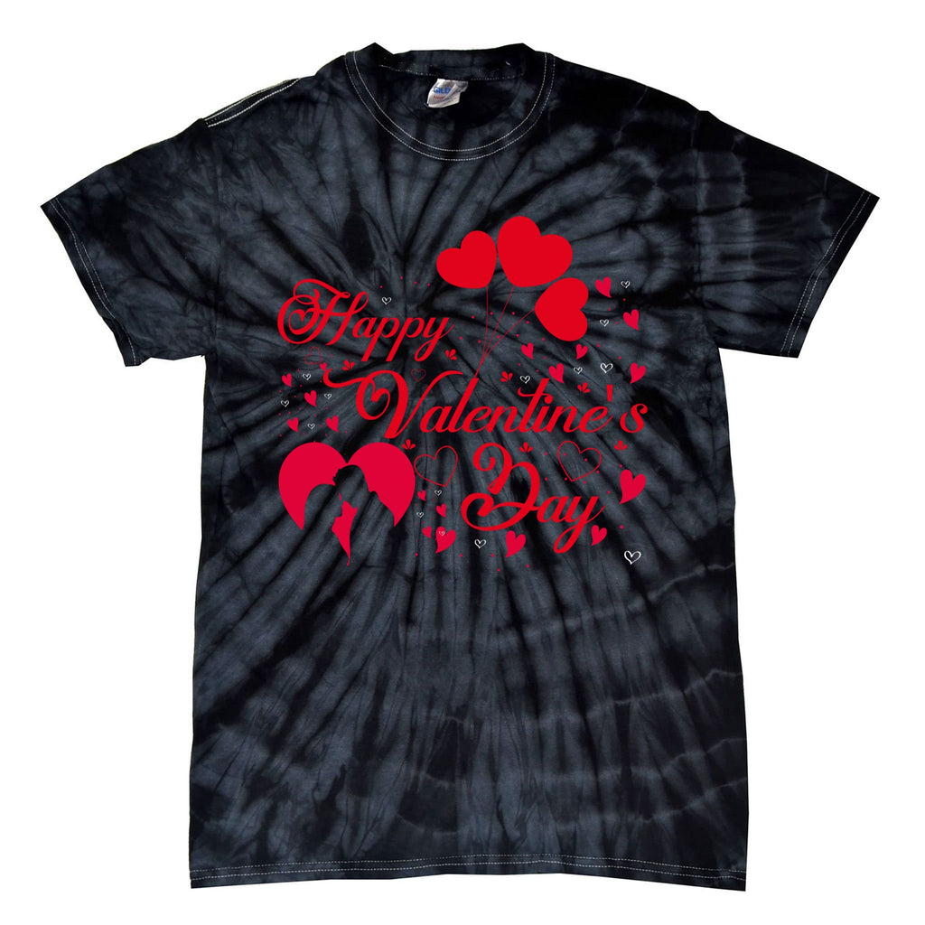 Funny Gift Happy Valentines Day Heart Love Valentine Tie-Dye T-Shirt