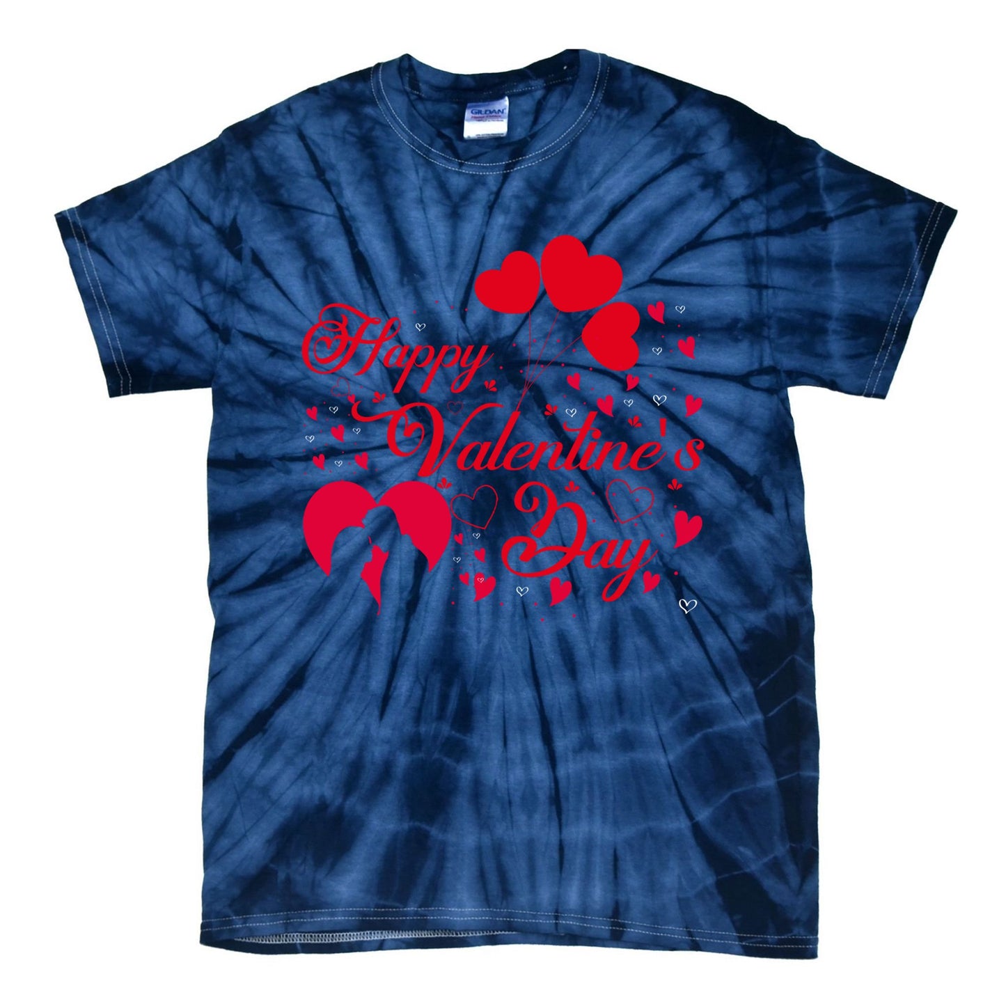 Funny Gift Happy Valentines Day Heart Love Valentine Tie-Dye T-Shirt